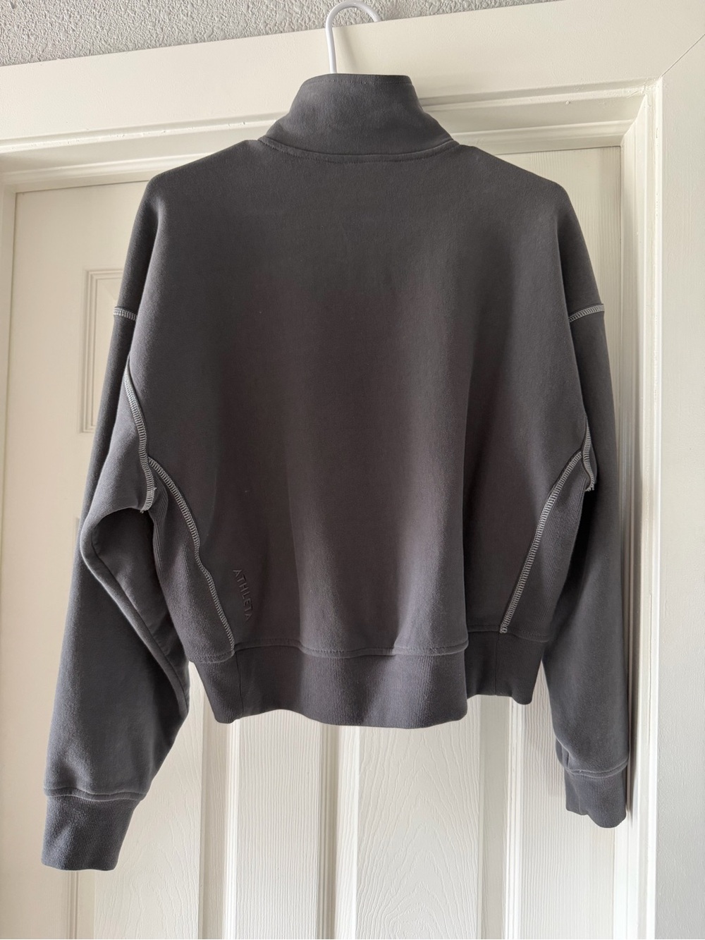 Athleta Forever Fleece High Hip 1/4 Zip Sweatshirt
